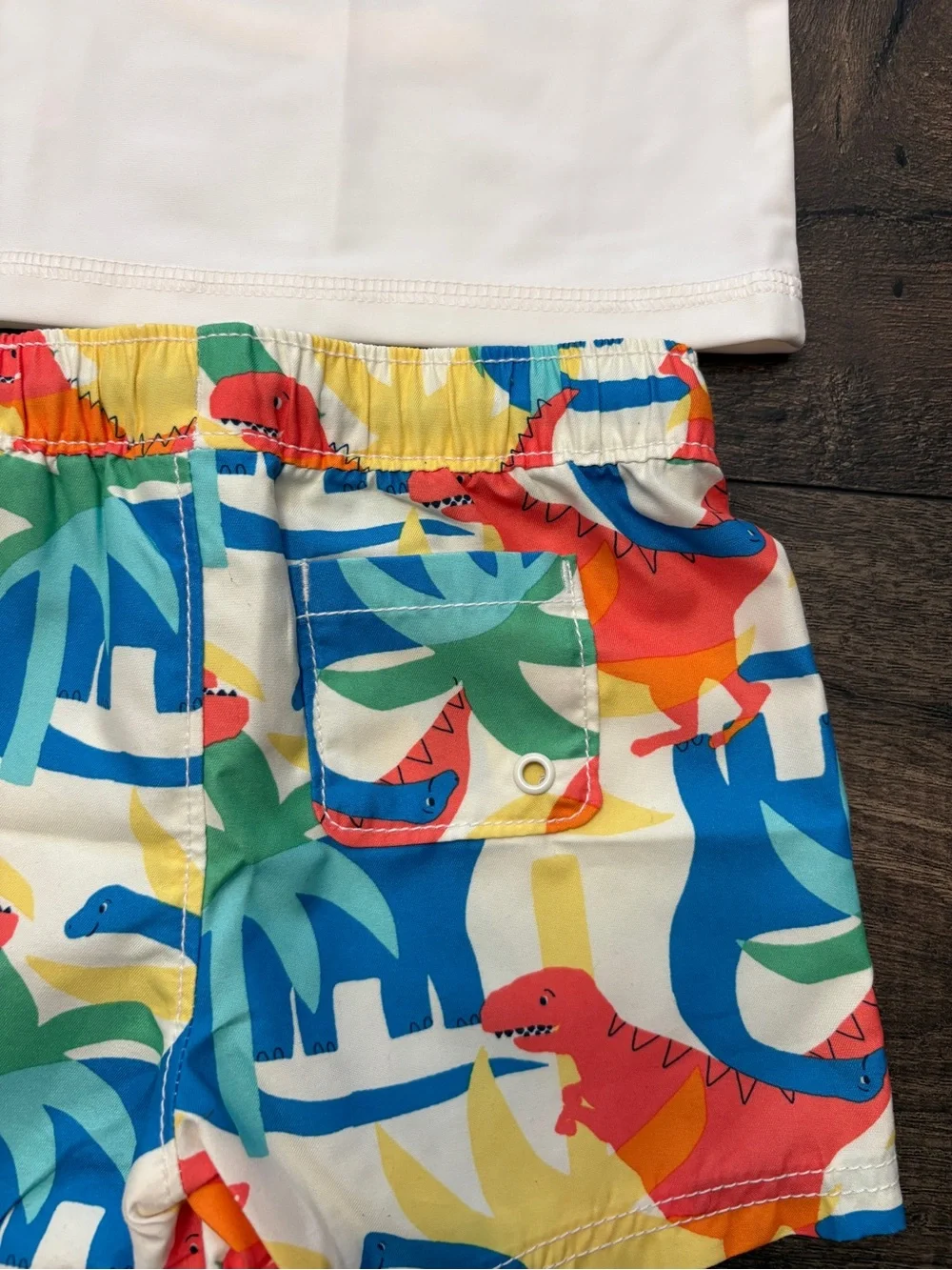 🌴 Old Navy Dinosaur Rash Guard Swim Set 6–12 Months